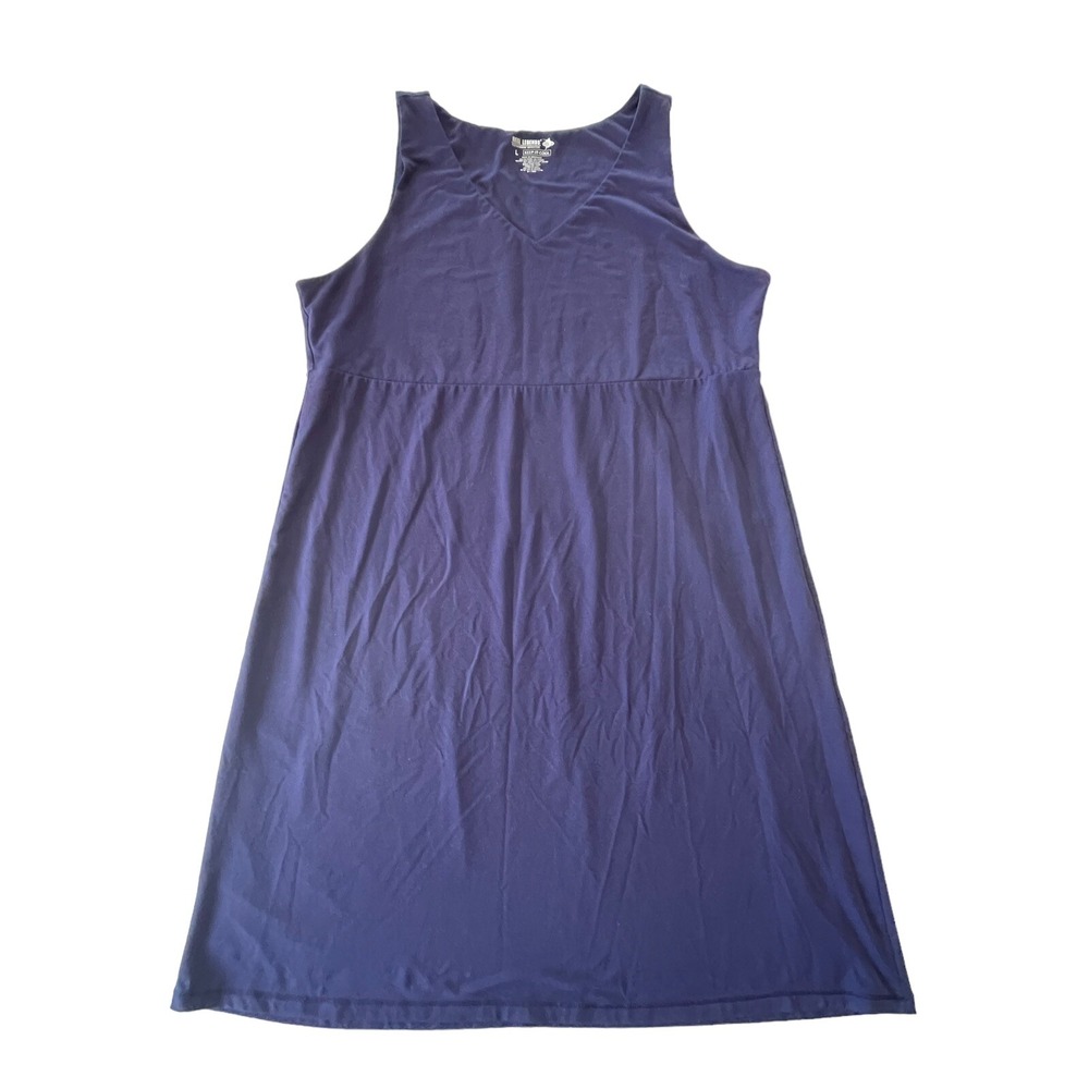 Reel Legends Keep It Cool Blue Womens Dress Large Stretch Pullover Tunic